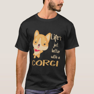 Camiseta 21 A Vida é Só Melhor Com Um Corgi
