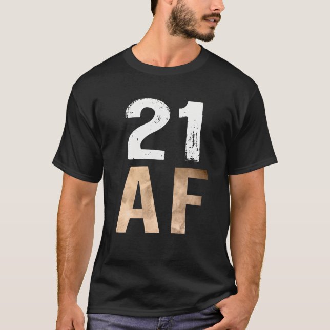Camiseta 21 aniversário de 21 anos de AF Legal (Frente)