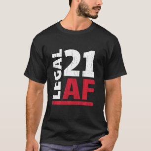 Camiseta 21 Anos De aniversário de 21 anos De Festas De Fes