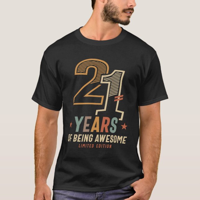Camiseta 21 Anos De Esforço aniversário de 21 anos 2003 (Frente)