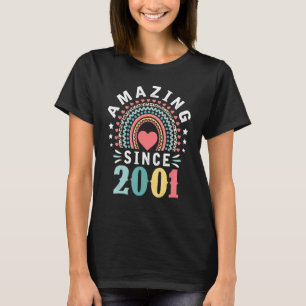 Camiseta 21 anos de idade incrível desde a aniversário de 2