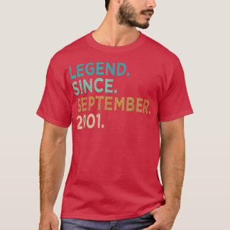 Camiseta 21 Anos Engraçado Desde Setembro De 2001 21