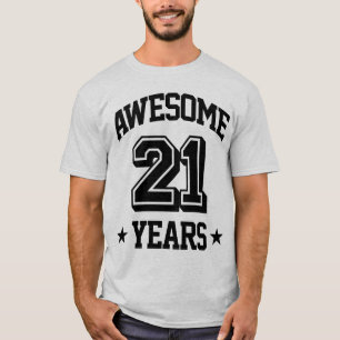Camiseta 21 anos impressionantes