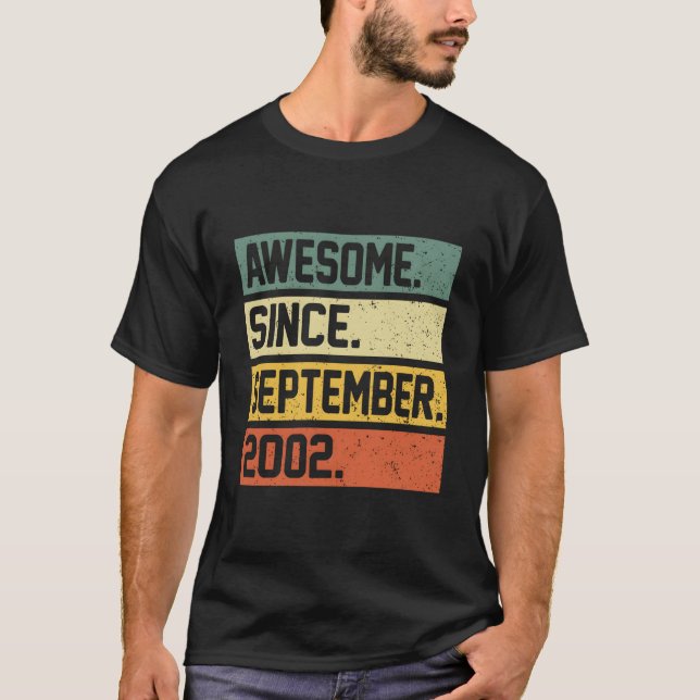 Camiseta 21 Awesome Since September 2002 (Frente)