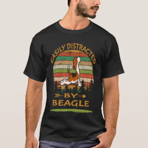 Camiseta 21 Facilmente Distraído Por Beagle