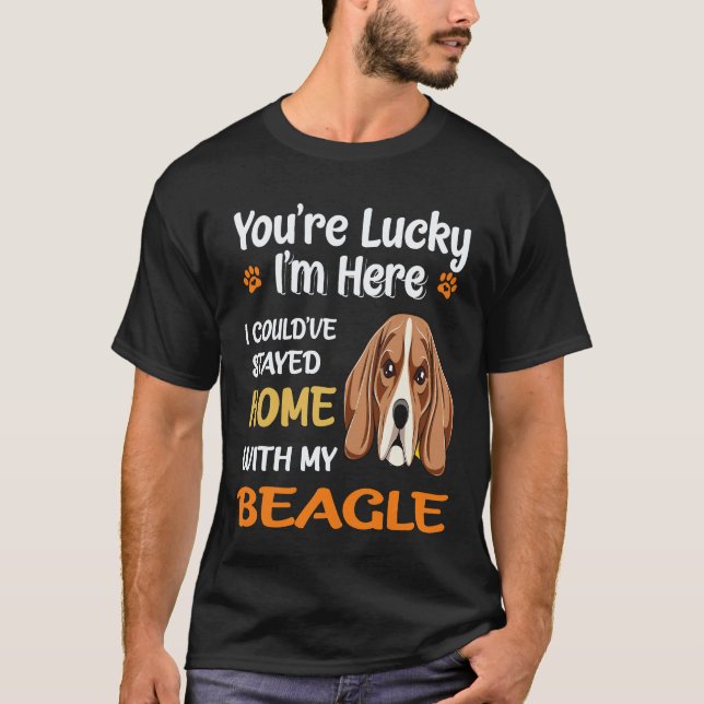 Camiseta 21 Fiquei em Casa Com Meu Beagle (Frente)
