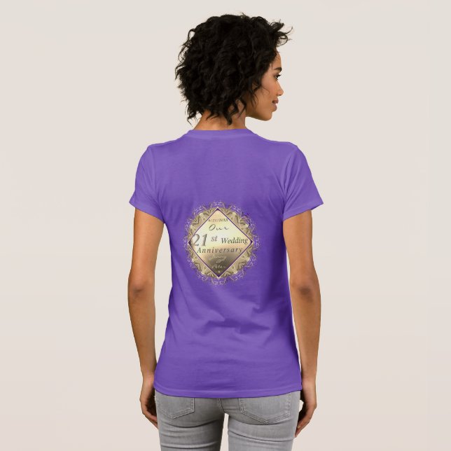 Camiseta 21rua Iolite Casamento Aniversário (Parte Traseira Completa)