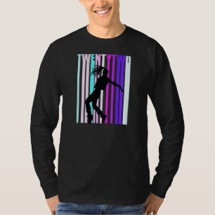 Camiseta 22ª Dança Aniversário Para Meninas Dançarinas Hiph
