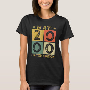 Camiseta 22ª Decoração de Aniversário Maio de 2000 22 anos
