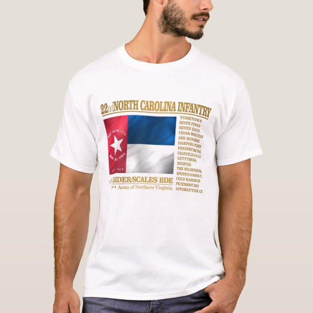 Camiseta 22ª Infância da Carolina do Norte (BA2) (Frente)
