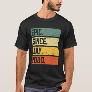 Camiseta 22º Aniversário, 22 Anos De Idade Epic Desde Julho