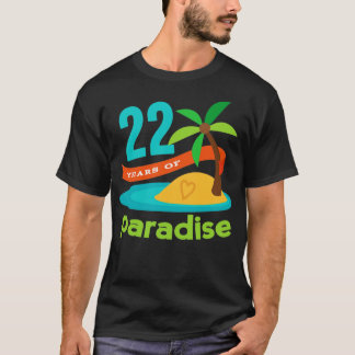 Camiseta 22º Aniversário 22 Anos de Paraíso