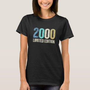 Camiseta 22º Aniversário Mulheres 22 Anos 2000 12