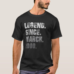 Camiseta 22º Aniversário Oferece Legenda De 22 Anos Desde