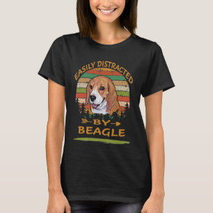 Camiseta 220 Facilmente Distraído Por Beagle