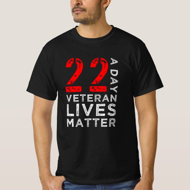 Camiseta 22 A Day Veteran - Memorial Day - Dia dos Veterano (Frente)