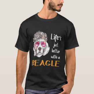 Camiseta 22 A Vida é Só Melhor Com Um Beagle