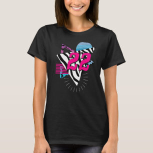 Camiseta 22 anos 22.o aniversário 18