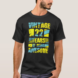 Camiseta 22 anos 22.o aniversário 5