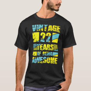 Camiseta 22 anos 22.o aniversário 5