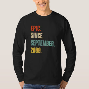 Camiseta 22 anos de idade 22.ª Epic de aniversário desde 2 