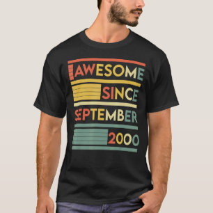 Camiseta 22 Anos De Idade 22 Aniversário Incrível Desde Set