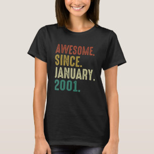 Camiseta 22 Anos De Idade 22 Anos Aniversário Incrível Desd