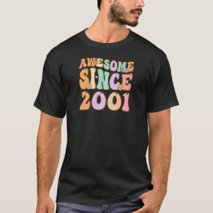 Camiseta 22 anos de idade incrível desde 2001 22º presente