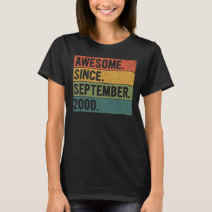 Camiseta 22 Anos De Idade Incrível Desde Setembro De 2000 2