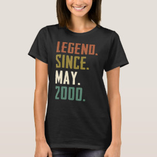 Camiseta 22 anos de lenda desde maio de 2000 22 de aniversá
