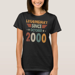 Camiseta 22 anos de lenda desde outubro de 2000 22º nascime