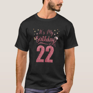 Camiseta 22 anos É meu aniversário incrível Par de Aniversá