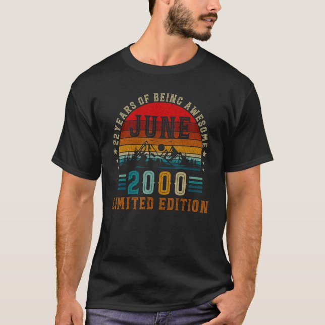 Camiseta 22 anos Junho de 2000 22º aniversário (Frente)