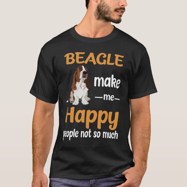 Camiseta 22 Beagle me faz feliz (Frente)