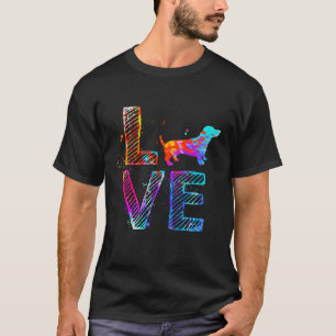 Camiseta 22 Cachorro Colorido Mamãe Dava Dachshund
