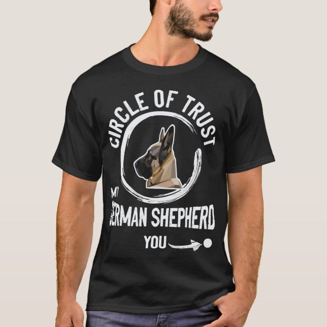 Camiseta 22 Círculo De Confiança Meu Pastor Alemão (Frente)