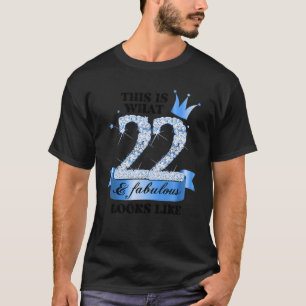 Camiseta 22 e fabuloso I Blue White Party Group Candid Phot