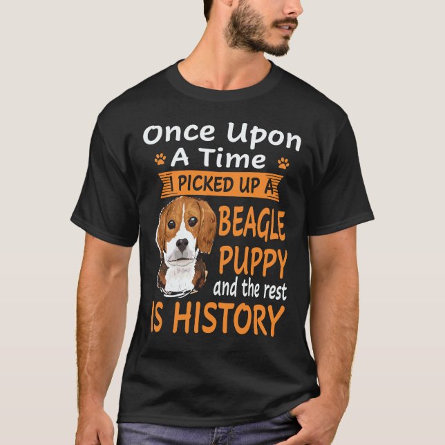 Camiseta 22 Era Uma Vez -  Cachorrinho Beagle Beagle (Frente)