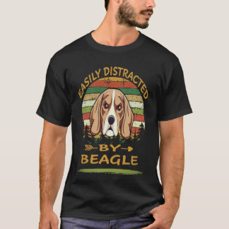 Camiseta 22 Facilmente Distraído Por Beagle