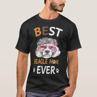 Camiseta 22 Melhor Mãe Beagle de Todos os Tempos Beagle