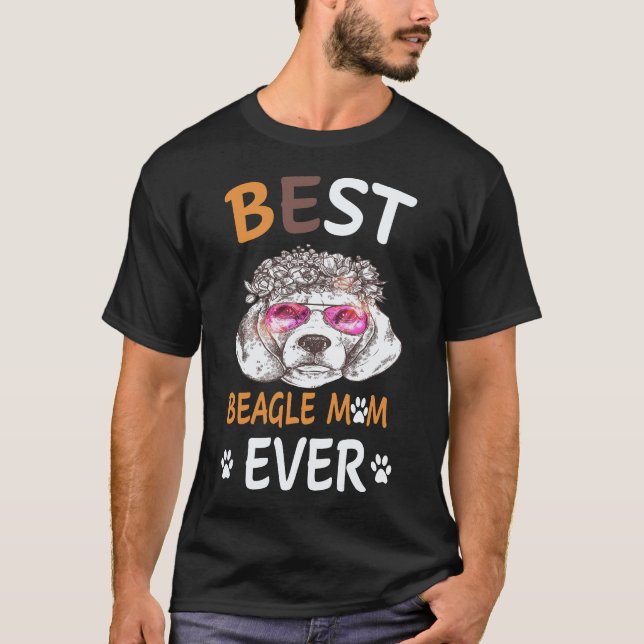 Camiseta 22 Melhor Mãe Beagle de Todos os Tempos Beagle (Frente)