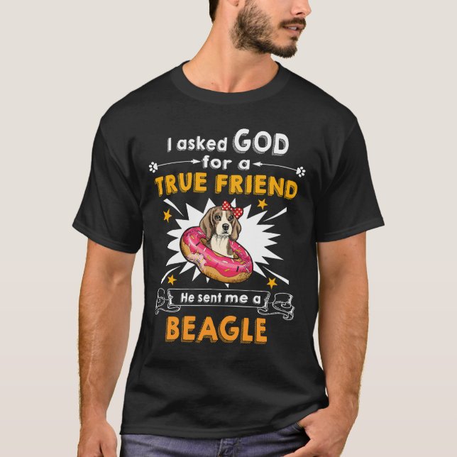 Camiseta 22 Perguntou A Deus Um Beagle (Frente)