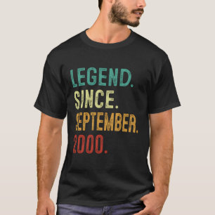 Camiseta 23ª Legenda De Aniversário Desde Setembro De 2000