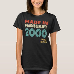 Camiseta 23ª Menina de Aniversário 23 Anos 2000 Vintage