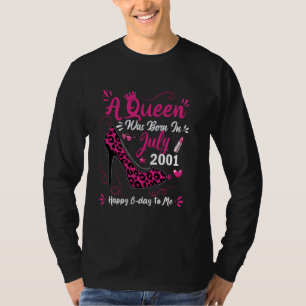 Camiseta 23º Aniversário de Alto Salto Uma Rainha Foi Nasce