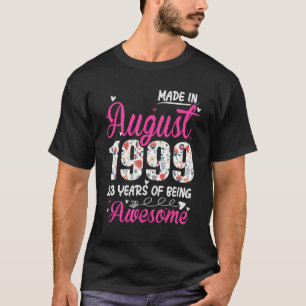 Camiseta 23º Aniversário Incrível Desde Agosto De 1999