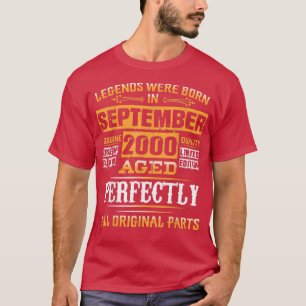 Camiseta 23º Aniversário Nascer De Legendas De Tee Em Setem