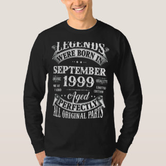 Camiseta 23º Nascer De Legendas De Aniversário Em Setembro 