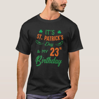 Camiseta 23º Partido Do Dia de São Patrício De Aniversário