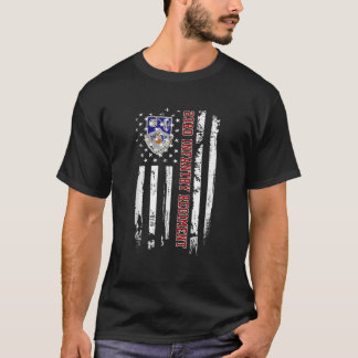 Camiseta 23º Regimento de Infantaria Veterano EUA Bandeira